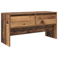 Halmeubelset met lade met plank 4 pcs Oudhout Bewerkt hout - thumbnail
