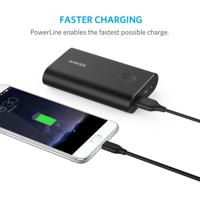 Anker Powerline 90 cm USB-C naar USB 3.0-kabel, USB-C met 56k ohm pull-up weerstand voor USB type C-apparaten Galaxy S8, S8+, S9, S10, MacBook, Sony XZ, LG V20 G5 G6, HTC 10, Xiaomi 5 enz, zwart - thumbnail