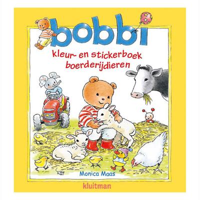 Bobbi kleur-en stickerboek. Boerderij 2+