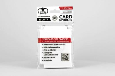 Ultimate Guard Card Dividers Standard Size (10) - White