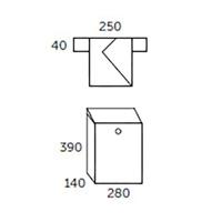 Allux Brievenbus Allux 200 Antraciet - 40010265 - thumbnail