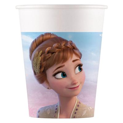 Globos Papieren bekers fsc frozen 2 wind spirit, 8st.