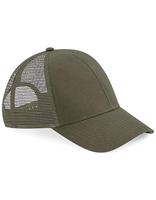 Beechfield CB60 Organic Cotton Trucker Cap - Sand - One Size - thumbnail