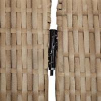 Kamerscherm 5 panelen poly rattan beige - thumbnail
