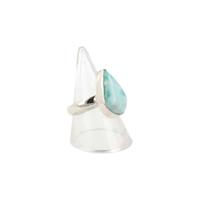 Larimar Ring Zilver (Maat 17,5) - thumbnail