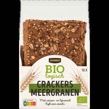 Jumbo Biologisch Crackers Meergranen 10 Stuks