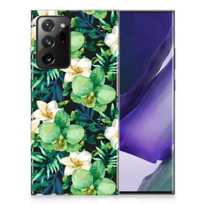 Samsung Galaxy Note20 Ultra | TPU Case | Orchidee Groen Samsung Galaxy Note20 Ultra | TPU Case | Orchidee Groen
