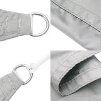 Zonnezeil 5x6x6 m 100% polyester oxford lichtgrijs - thumbnail