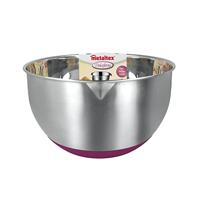 Metaltex Dolceforno Mengkom 4.6L met Antislipbasis RVS/Paars - thumbnail