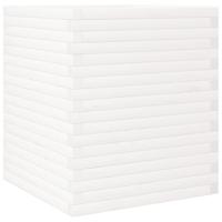 Plantenbak 60x60x68,5 cm massief grenenhout wit - thumbnail