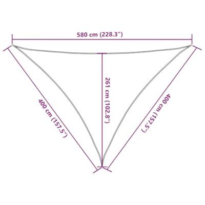 Zonnezeil 160 g/m 4x4x5,8 m HDPE lichtgroen
