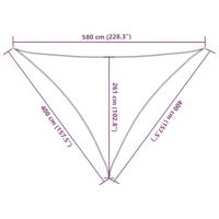 VidaXL Zonnezeil 160 g/m² 4x4x5,8 m hdpe antracietkleurig - thumbnail