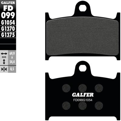 GALFER bremsbelag "fd099" brake pad fd099 g1054 organic