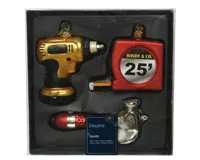 Ornament glas l3.3b5.5h12 cm mlt 3st kerst Decoris - Decoris - thumbnail