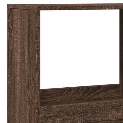 Kamerscherm 100x33x175 cm bewerkt hout bruin eikenkleurig - thumbnail