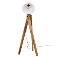 VidaXL Vloerlamp 25 w e27 45x45x120 cm wit - thumbnail