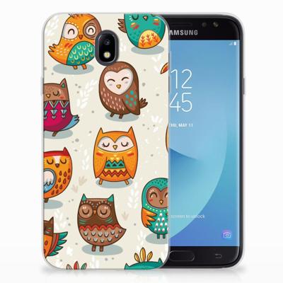 Samsung Galaxy J7 2017 | J7 Pro | TPU Hoesje | Vrolijke Uilen