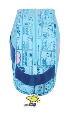 Reistasje Snoopy Love Licht Blauw 26 x 16 x 9 cm