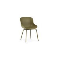 Normann Copenhagen Hyg eetkamerstoel Olive staal - thumbnail