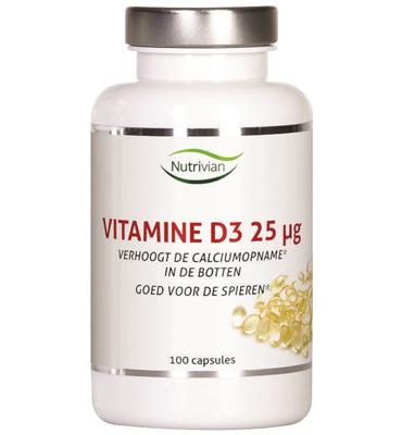 Nutrivian Vitamine D3 25mcg 100 Capsules Nutrivian Vitamine D3 25mcg 100 Capsules