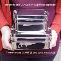 Eco Lunchbox Rvs lunchbox - 3 in 1 giant - thumbnail