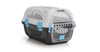 Beeztees Transportbox Rhino, 51 x 34, 5 x 33 cm, grijs/blauw
