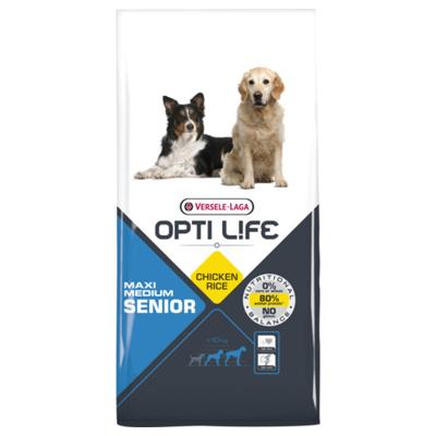 Opti Life Senior Medium/Maxi hondenvoer 12,5 kg Opti Life Senior Medium/Maxi hondenvoer 12,5 kg