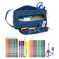 Schooletui met Accessoires Munich Soon Blauw (32 Onderdelen) - thumbnail