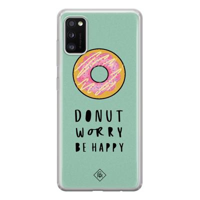 Samsung Galaxy A41 siliconen hoesje - Donut worry