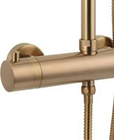 Saqu AquaRainShower regendoucheset geborsteld koper - thumbnail