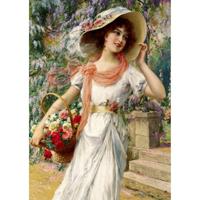 William Bouguereau - The Virgin with Angels Puzzel 1000 Stukjes - thumbnail