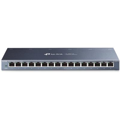 TP-Link TL-SG116 16-Port Gigabit Desktop Switch Switch Zwart - thumbnail