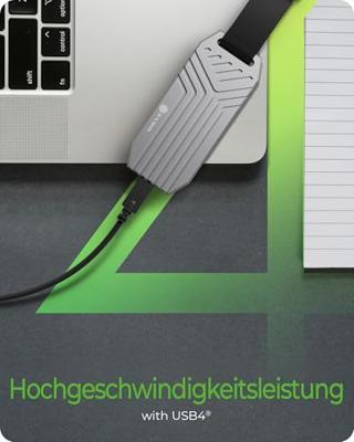 ICY BOX IB-1919M-C42 SDD-behuizing Zilver M.2