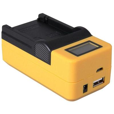 Compacte oplader voor Canon accu NB-6L en NB-6LH - met LCD en USB aansluiting