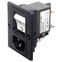 Schurter 3-109-717 Apparaatstekker (koud) Stekker, recht Totaal aantal polen: 3 10 mA Zwart 1 stuk(s) - thumbnail