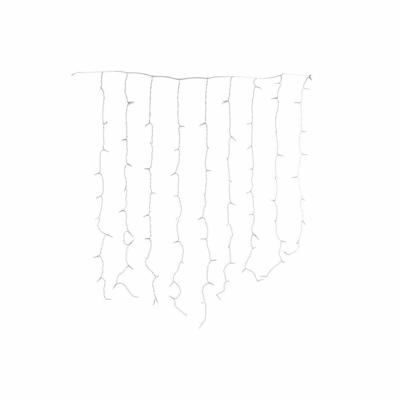 Lichtgordijn LED DKD Home Decor Kerstmis Blauw PVC (100 x 1 x 100 cm)