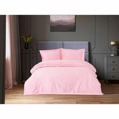 Beddengoedset - 1 dekbedovertrek 220 x 240 cm + 2 kussenslopen 60 x 60 cm - 100% katoen satijn - Roze