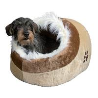 TRIXIE KATTENMAND IGLO MINOU BEIGE / BRUIN 41X30X50 CM - thumbnail