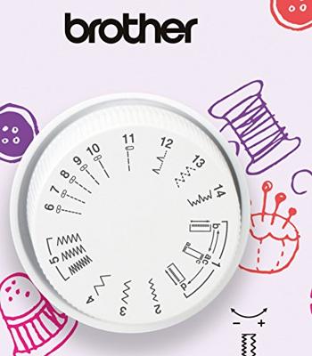 Brother Naaimachine met vrije arm KE14SVM1 LED-lamp Wit