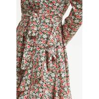 Colourful Rebel wikkeljurk Ziggy met all over print roze/groen - thumbnail