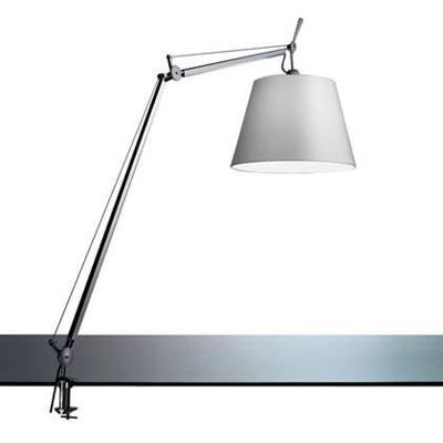 Artemide Tolomeo Mega klemlamp retrofit met dimmer 32cm grijs satijn Artemide Tolomeo Mega klemlamp retrofit met dimmer 32cm grijs satijn