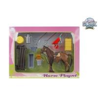Kids Globe speelset met paard 13cm - thumbnail