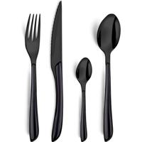 Amefa Bestekset Lumino 6 Delig Zwart - thumbnail