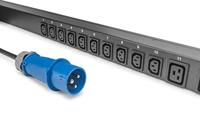 DIGITUS Inlet monitored PDU,vertical,16A,20xC13,4xC19 3m cable, IEC60309 16A plug - thumbnail