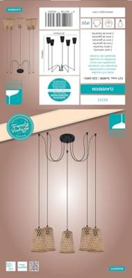 Eglo Houten hanglampClaverdon spider - 43255