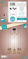 Eglo Houten hanglampClaverdon spider - 43255 - thumbnail