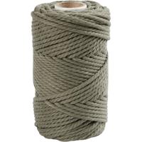 Creativ Company Macramé koord, l: 55 m, d 4 mm, mosgroen, 330 gr/ 1 rol - thumbnail