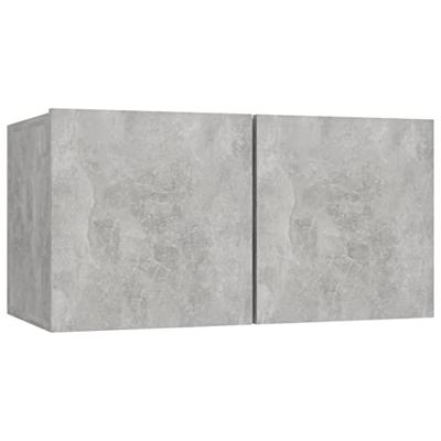 Tv-hangmeubelen 2 st 60x30x30 cm betongrijs Tv-hangmeubelen 2 st 60x30x30 cm betongrijs