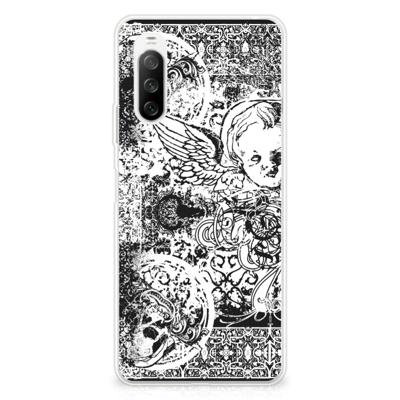Silicone Back Case Sony Xperia 10 III Skulls Angel Silicone Back Case Sony Xperia 10 III Skulls Angel