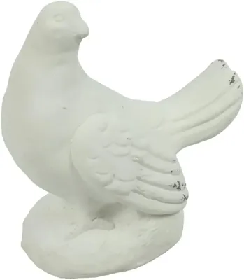 Countryfield ornament polystone orson vogel 9.5x15.5x17cm wit